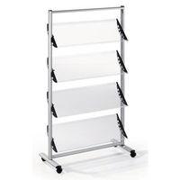 QUATRO PREMIER BROCHURE STAND WITH ACRYLIC SHELVES 12 X A4