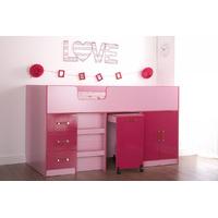 Quebec Midsleeper Bed Pink