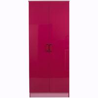 quebec 2 door wardrobe pink