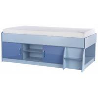 quebec cabin bed blue