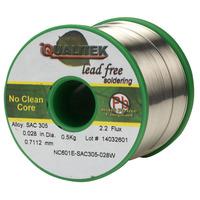 qualitek solder wire sac305 nc601 rosin free no clean flux 22 0