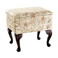 Queen Anne Style Storage Footstool