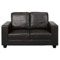 Queensbury 2 Seater Sofa - Black Faux Leather