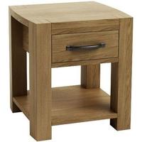 Qualita Goliath Oak Bedside Table