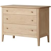 qualita hudson oak chest of drawer 3 drawer