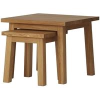 qualita trinity oak nest of tables