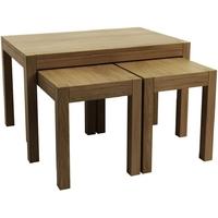 Qualita Sims Oak Nest of Tables - No 1