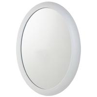 quin white oval mirror