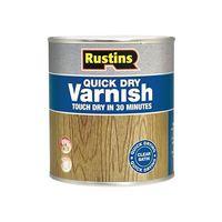 Quick Dry Varnish Satin Walnut 500ml