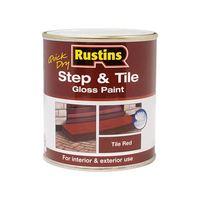 Quick Dry Step & Tile Paint Gloss Red 1 Litre