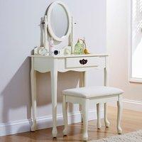 Queen Anne Dressing Table Set in Ivory