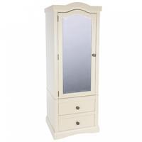 Quebec 1 Door 2 Drawer Mirrored Wardrobe