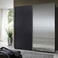 Queen Lava Robe 2 Door Sliding Wardrobe With 1 Mirrored Door