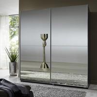 quest mirrored sliding wardrobe large in lava with 2 doors