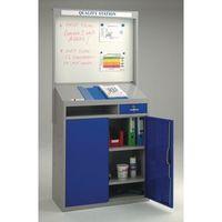 QUALITY STATION/INFO CENTRE WITH DRY WIPE BOARD AND FILE HOLDER