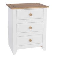 Quitman Capri 3 Drawer Bedside Cabinet