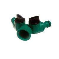Quick Fix Snap Fit Garden Hose Dual Shut Off Tap Connector ( pack of 200 )