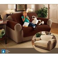 Quilted Water Resistant Sofa Protector- Three Seater (Cream)