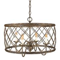 Quoizel Dury 4 Lamp Pendant Light