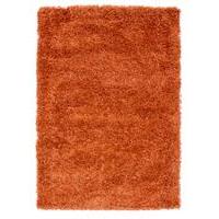 Quality Soft Touch Terracotta Orange Shaggy Rug - Ontario 140cm x 200cm (4ft7\