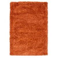 Quality Soft Touch Terracotta Orange Shaggy Rug - Ontario 110 cm x 160 cm (3ft7\