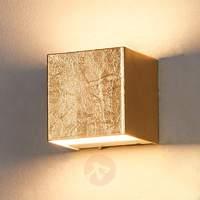 quentin gold coloured led wall light