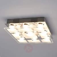 Quadratic LED ceiling light Karlina