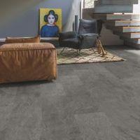 Quick-Step Lima Grey Slate Effect Waterproof Luxury Vinyl Flooring Tile 2.08 m² Pack