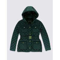 Quilted Belted Coat with Stormwear (3-16 Years)