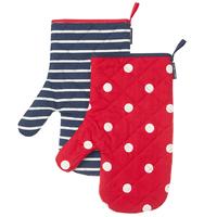 Quilted Oven Gloves - Blue quality kids boys girls