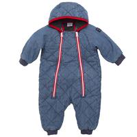 quilted baby pramsuit blue quality kids boys girls