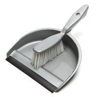 Quest Dustpan and Brush, Grey