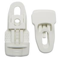 Quest Large Clingon Clips, White