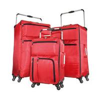 Quad-Wheel Suitcases (3 - SAVE £100), Red