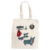 Queen Walking Her Corgis Tote