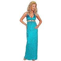 Queen Of Atlantis Costume Large For Medieval Royalty Middle Ages Fancy Dress