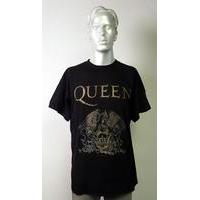 Queen Queen Crest - Black Short Sleeve XL UK t-shirt T-SHIRT