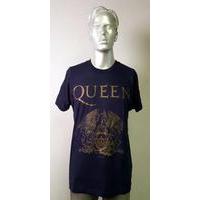 Queen Queen Crest - Blue Short Sleeve XL UK t-shirt T-SHIRT