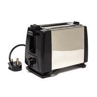 Quest Low Wattage Stainless Steel Toaster - Black, Black