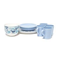 Quest Seychelles 16 Piece Tableware Set - Blue, Blue