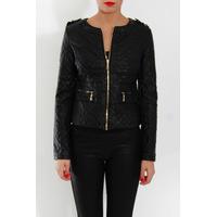 Quilted Biker Jacket