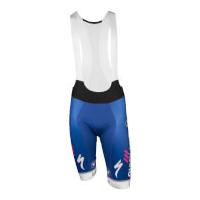 Quick-Step Bib Shorts - Blue/White - XL