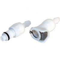 Quick Seal Coupling Set White