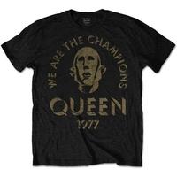 Queen - We Are The Champions Men\'s Medium T-Shirt - Black