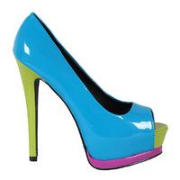 Qupid Shoes Tatum-23 Turquoise