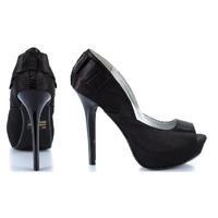 Qupid Shoes Glitter-13 Black