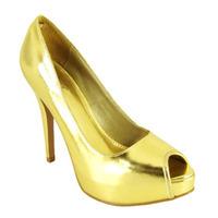 Qupid Shoes System-99X Metallic Gold