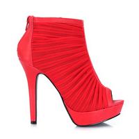 Qupid Shoes Gaze-125 Red