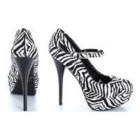 Qupid Shoes Neutral-02 Zebra