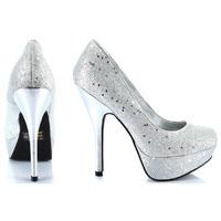 Qupid Shoes Onyx-20 Silver